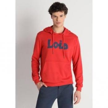 Sudadera con Capucha Lois Jeans 135260 Rojo