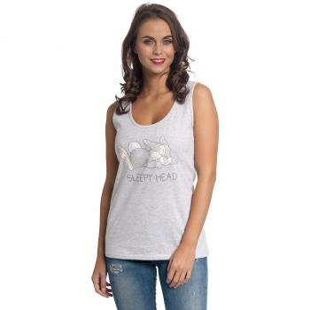 BAMBI Klopfer - Sleepy Head Top Mujer Gris/Melé L