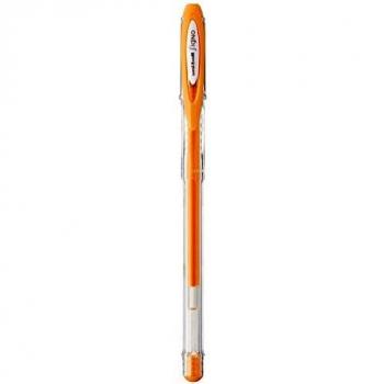 Bolígrafo Gel Uni-ball Signo Pastel Naranja - 0.7mm - Resistente al Agua y Luz - Pack de 12