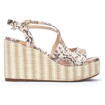 Sandalia cuña de piel Kristen 1651-B026J para mujer Martinelli