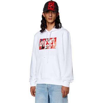 Sudadera con Capucha Diesel Ginn L4 Blanca Hombre XL