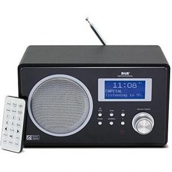 Ocean Digital DB60F DAB / DAB + / FM Radio Bluetooth Desktop Reproductor de música digital Pantalla LCD-Negro