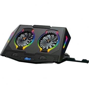 Conceptronic THYIA02B Ergo - Base de refrigeración para Ordenador portátil con 2 Ventiladores