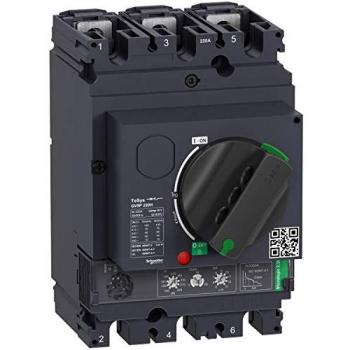 Guardamotor Magnético Schneider GV5P220H, 3 Polos, 100/220A, Poder de Corte 70 kA, TeSys, Montaje en Carril DIN