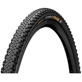 Continental Cubierta de MTB Terra Trail 27.5x1.50 Protection Blackchili Tubeless Plegable Negra/Crema 40-584