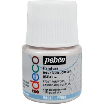 Pintura Acrílica Pébéo P.BO Deco Nacarada Nácar de Seda 45ml - Acabado Mate