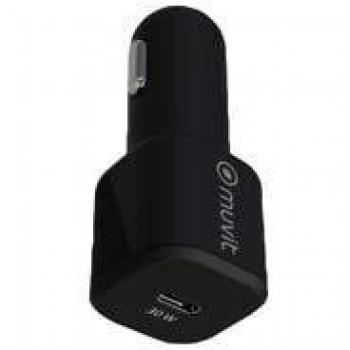 Cargador de coche Muvit For Change USB-C Power Delivery 30W Negro