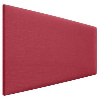 Cabecero Tapizado de Lino Natural Rojo 90x50cm para Camas 70/80/90 - Estilo Moderno