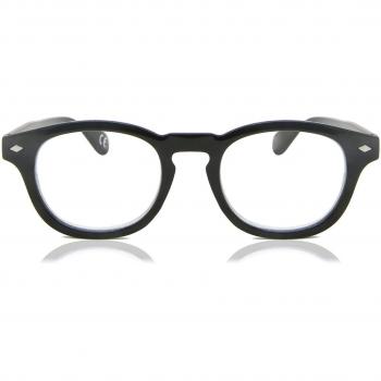 Croon Bowie Shiny Negros Multifocus Armazones y Gafas Recetadas para Hombre Negros +1.00 Lentes Recetadas