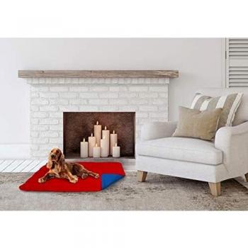 Elegant Cojín para Perros, Rojo y Azul Royal, 60x100cm