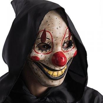 Máscara de Payaso de Terror con Mandíbula Móvil Carnival Toys Blanco y Rojo