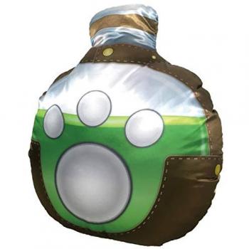Cojín Poción Otomo Airou Monster Hunter - Cojín de recuperación inspirado en el juego, diseño de Felyne, suave y acolchado, ideal para decoración y comodidad