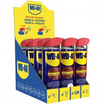 WD-40 34198 Lubricante Multiusos en Spray, Doble Acción, 500 ml, Paquete de 12 Unidades