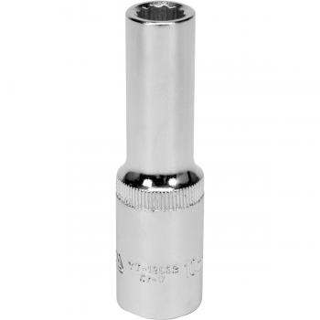 Yato YT-12932 - Enchufe bihexagonal de 10mm 1/2 12 puntos con revestimiento de cromo vanadio