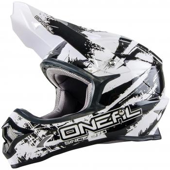 O'Neal Backflip Fidlock Dh Rl2 Shocker Casco de Bicicleta, Negro / Blanco, M