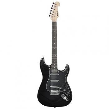 Chord CAL63 Black Stratocaster Electric Guitar (6 Strings, 3 Pickups, Maple Neck, Alder Body)