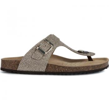 Sandalia Geox para mujer en color metal