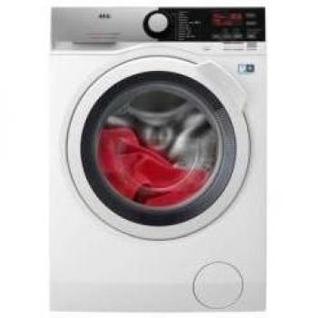 AEG L7FEE841 Lavadora de Libre Instalación, Carga Frontal, 8 Kg, 1400 rpm, Serie 7000, Motor Inverter, Función Vapor, Programa Rápido, Panel de control LCD, Blanco