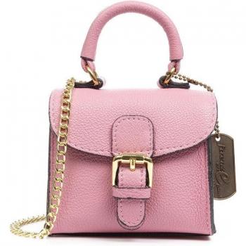 Bolso de mano y bandolera Annicco en piel auténtica con acabado Gamuza lacada - Firenze Artegiani