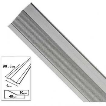 WOLFPACK LINEA PROFESIONAL 2541030 Tapajuntas Adhesivo para Ceramica Metal Plata 98,5 cm, Color