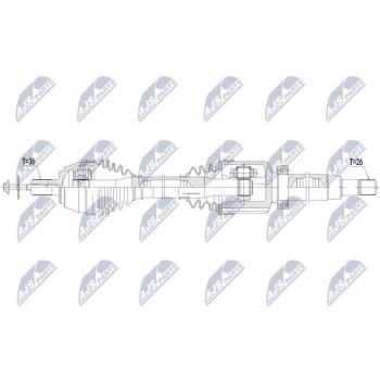 Árbol de transmisión NTY NPW-VV-125 - Alta calidad y durabilidad