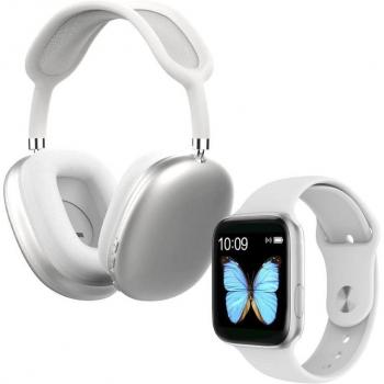 SmartWatch Klack Pack con Auriculares Bluetooth Blanco