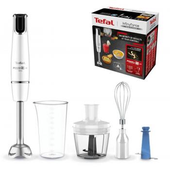 Batidora de Mano Tefal InfinyForce 4 en 1, 1200W, con Accesorios y Cuchillas Exclusivas