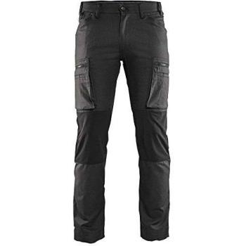 Pantalones de Trabajo Elásticos Blakläder, Gris Oscuro/Negro, Talla 54, Gramaje 250