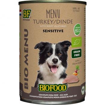 BF Petfood Organic Menú con pavo para perros - 12 x 400 g