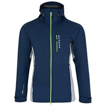 Dare 2b Diligence Waterproof and Breathable Shell Chaqueta, Hombre, Azul Almirante/Gris Cyberspace, 3XL