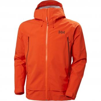 Helly Hansen Verglas Infinity Waterproof Shell Jacket for Men, Orange, 2XL