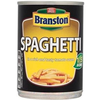 Branston espagueti en salsa de tomate 395g