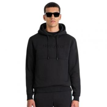 Sudadera con Capucha Relaxed Fit de Tejido Sostenible en Color Claro