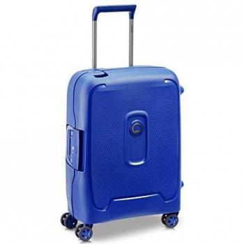 Delsey Moncey Slim Cabin Trolley 55 cm Navy Blue with 4 Double Wheels
