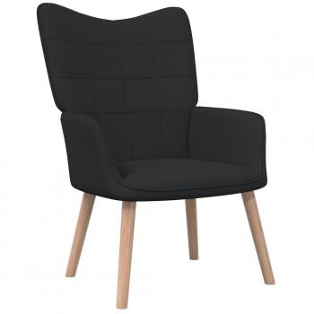 Sillón de relax vidaXL de tela negra y gris claro, gris oscuro, crema - Silla cómoda para dormitorio, sofá y ocio