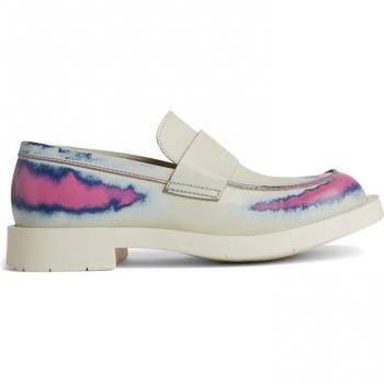 CAMPERLAB MIL 1978 Women's Formal Shoes - White/Pink/Blue, Size 41 (US 10) - Smooth Leather