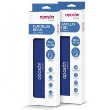 Plantillas de Gel Aposán para Uso Diario Dynamic Talla 35-40, Pack de 2 unidades
