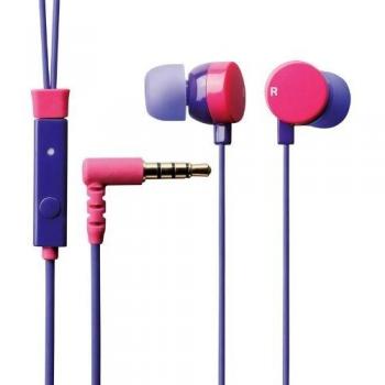 ELECOM 11221 - Auriculares in-ear para Apple iPhone, púrpura y rosa
