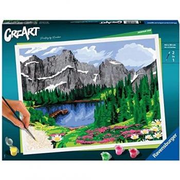 Ravensburger CreArt Adult Premium, Los dolomitas, Pintar por Números, Edad Recomendada 14 +