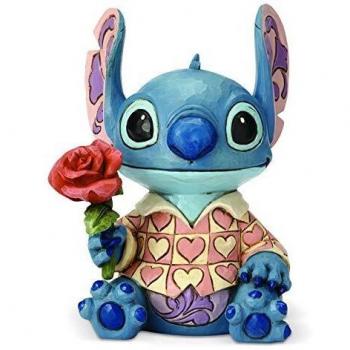 Figura Enesco Disney Stitch San Valentín - Figura de colección, diseño detallado, hecha de resina de alta calidad, temática de San Valentín, ideal para regalar o coleccionar