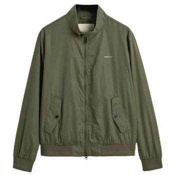 Chaqueta Harrington Ligera para Hombre Gant Verde Juniper, XXL, Sostenible, Poliéster Reciclado