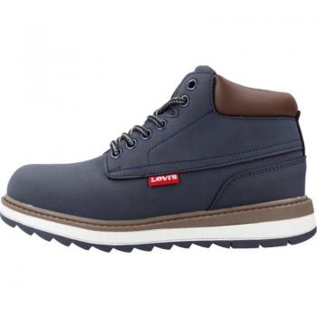 Botas Niño Levi's Path Azul con cierre de cordones, material sintético, suela de goma antideslizante, diseño moderno y confortable