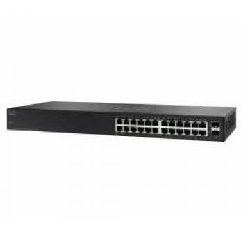 Cisco SG110-24 24-port Gigabit Switch + 2 Mini GBIC Ports 1U