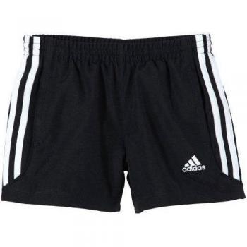 adidas - Pantalones cortos de fitness y ejercicio para niño, tamaño 140 UK, color negro