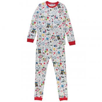 Boboli Interlock Pyjamas For Girl, Pijama para Niños, Mehrfarbig