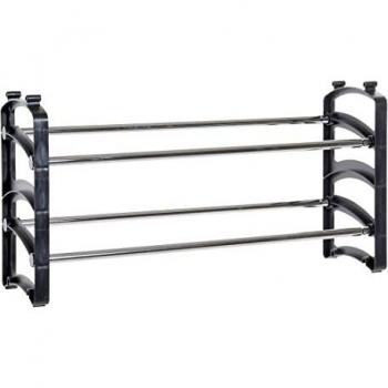 Zapatero Dkd Home Decor Negro Acero Polipropileno