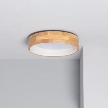 Plafón LED 15W Circular Madera Ø370 mm CCT Seleccionable Dari Iluzzia