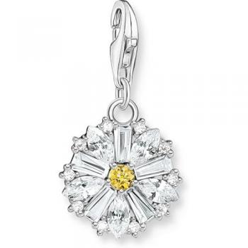 Thomas Sabo Sterling Silver Lovely Daisy CZ Charm with Recycled Materials