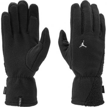 Guantes de running Jordan Fleece para hombre, negros y blancos, talla L