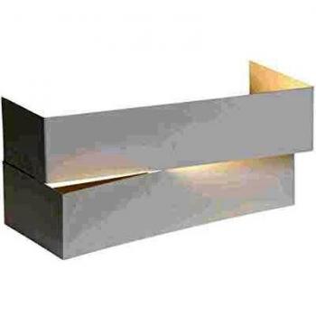 Aplique de pared Perry 26 cm, blanco mate, metal, E27, 60W